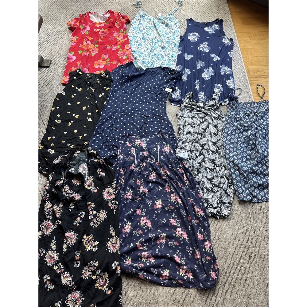 Women's Lot Of NWT NWOT Sun Dresses 2XL Floral Travel Comfortable Breezy